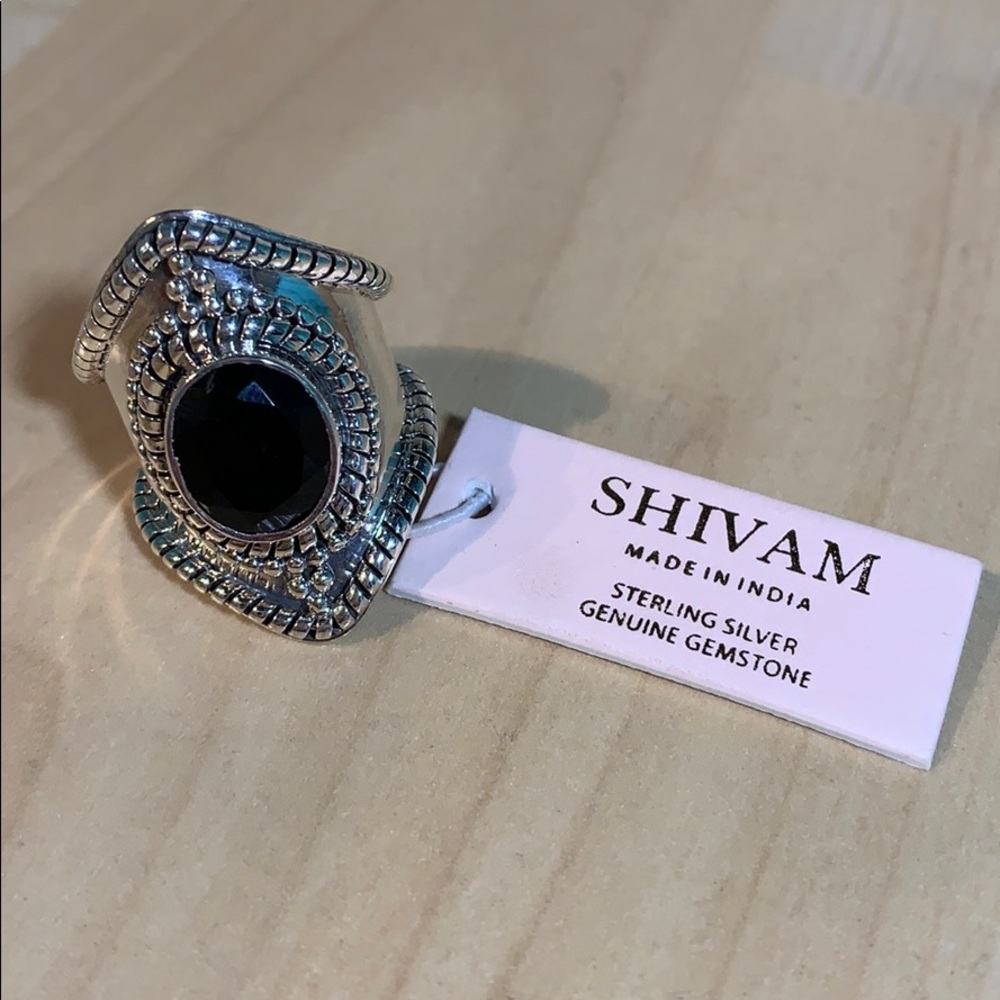 SHIVAM BLACK ONYX Sterling Silver Ring